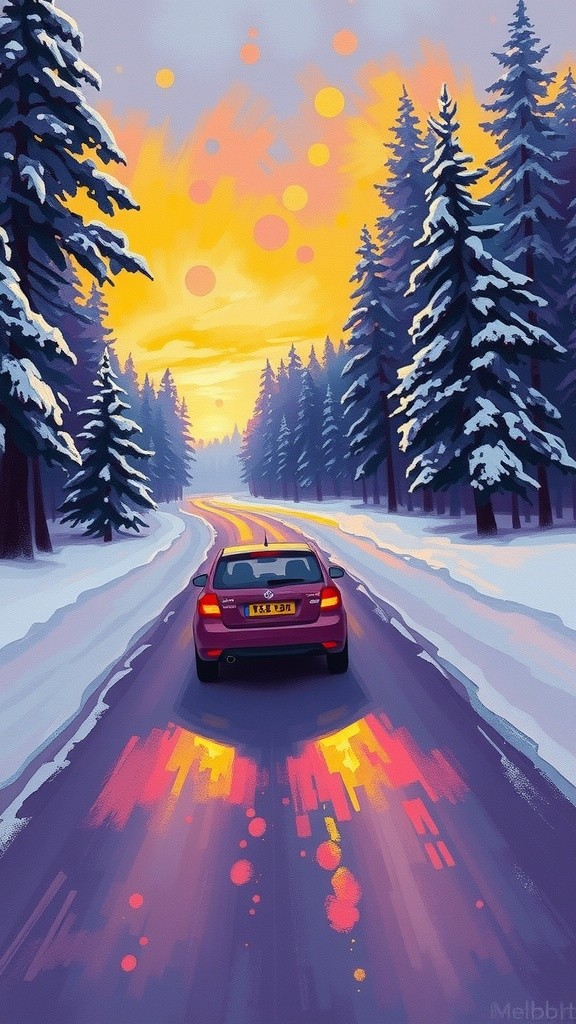 An Encounter with a Red Fox on a Winter Night