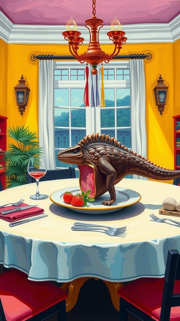 Dinosaurus Makan Dinosaurus: Petualangan Makan Malam yang Menggembirakan!