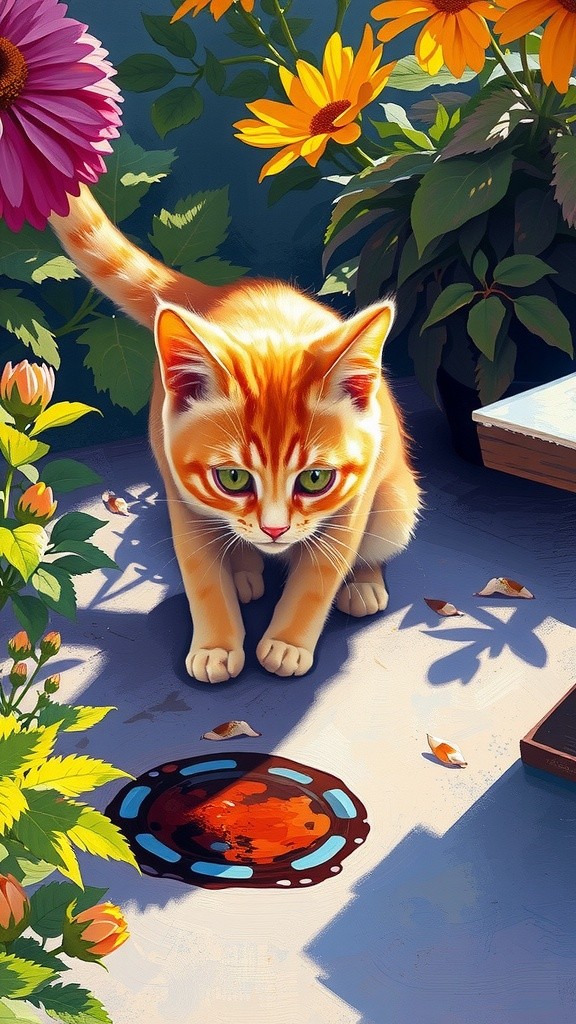 Tobi si Kucing Jagoan vs Bayangannya!