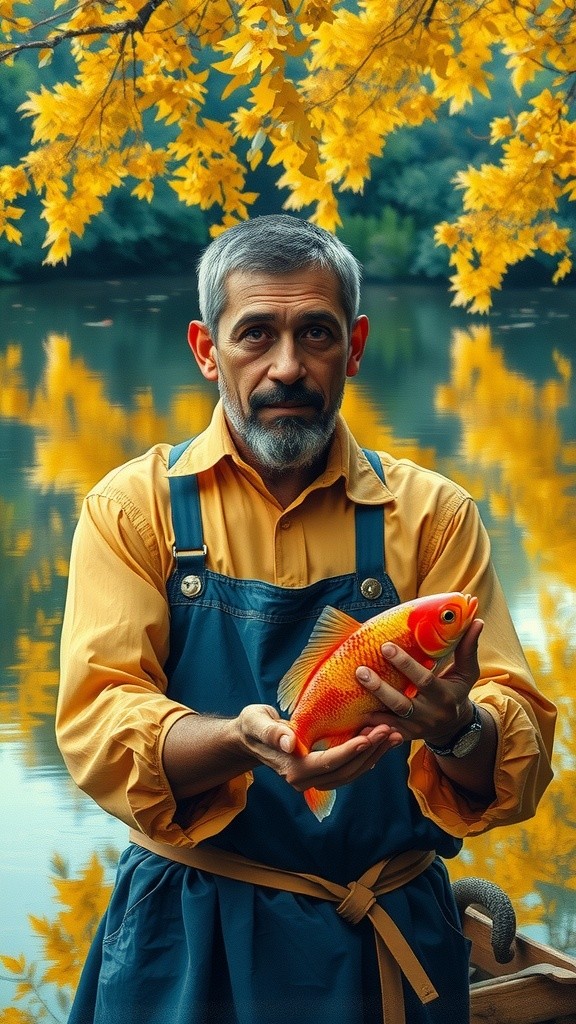 La leçon du pêcheur et du poisson d'or