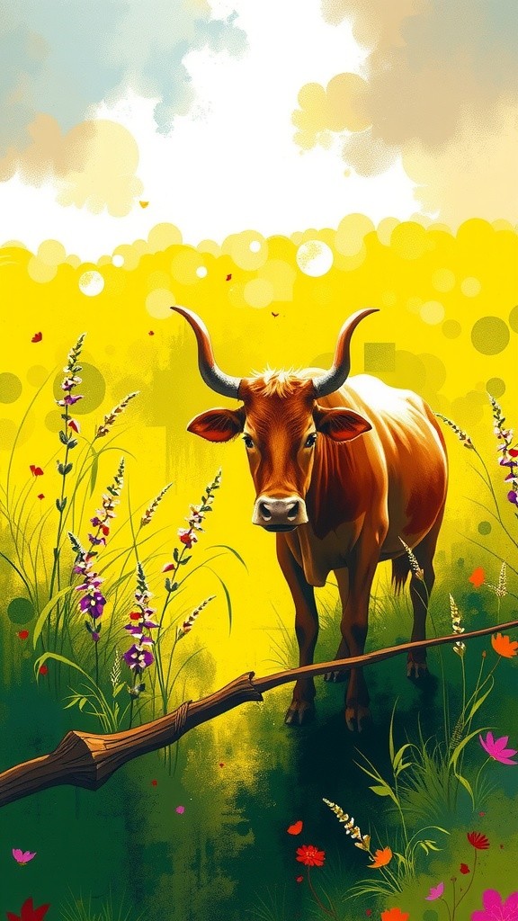 कड़ी मेहनत और एक साहसी गाय