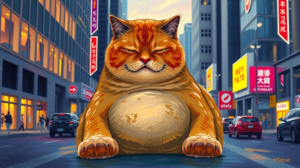 The Struggle of the Injured Orange Cat