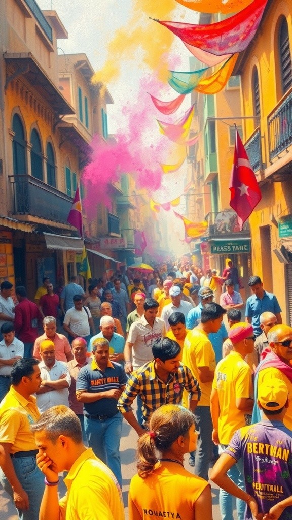 Vibrant Holi Celebration: A Colorful Festival of Joy