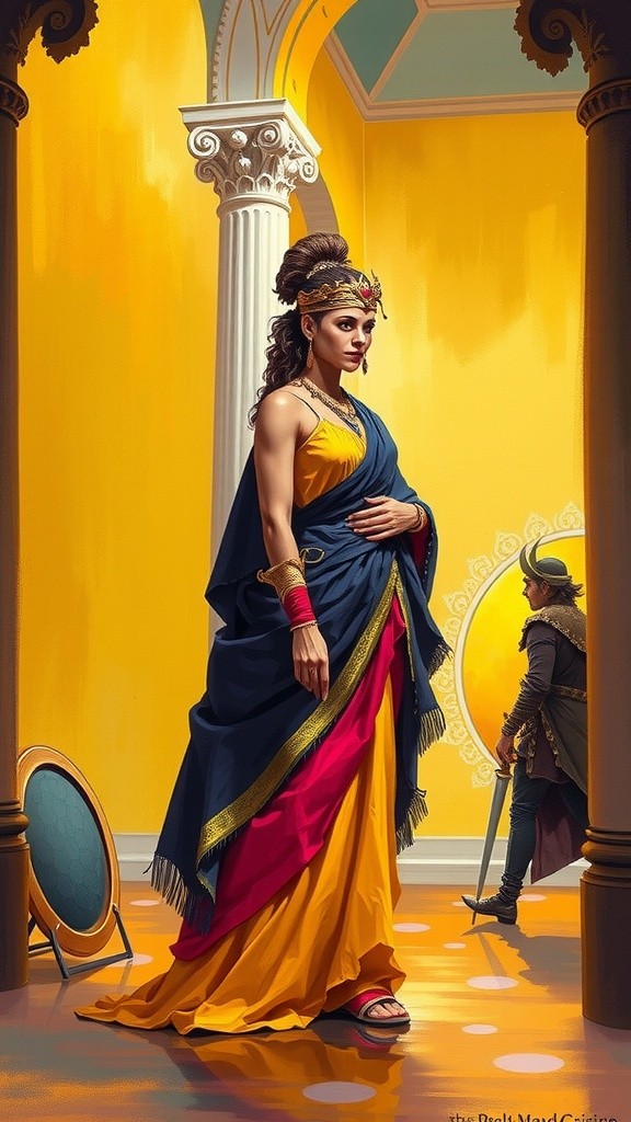 Queen Vashti's Defiance at King Xerxes' Banquet
