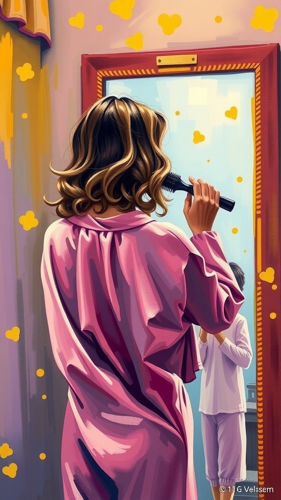 আয়নায় অদ্ভুত প্রতিচ্ছবি