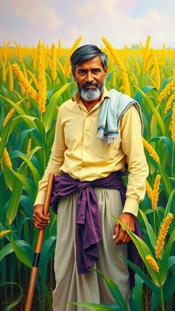 کسان کی چھٹی: بریانی کی خوشبو میں
