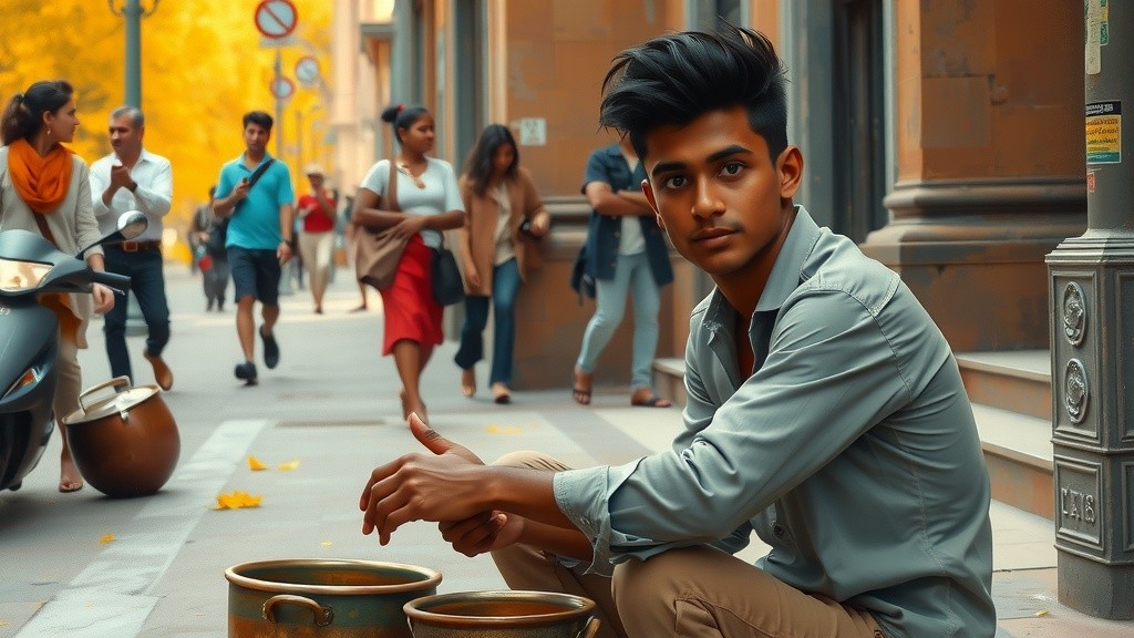 अजय की संघर्ष यात्रा: पुजारी का हाथ