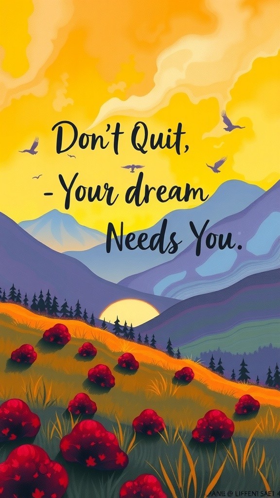 Don’t Quit – Your Dream Needs You