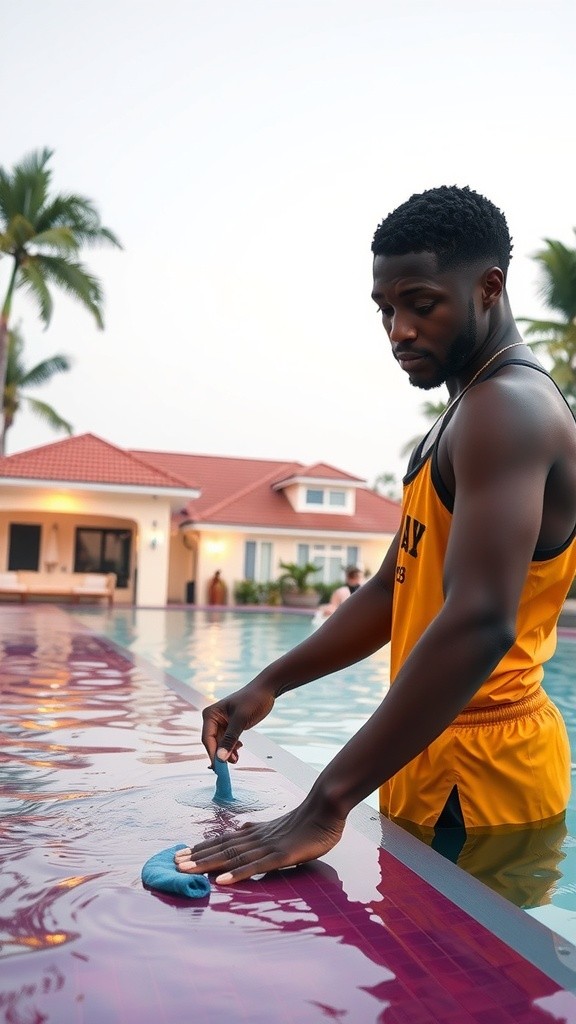 Nigeria Pool Boy Struggles to Care for Sick Mother