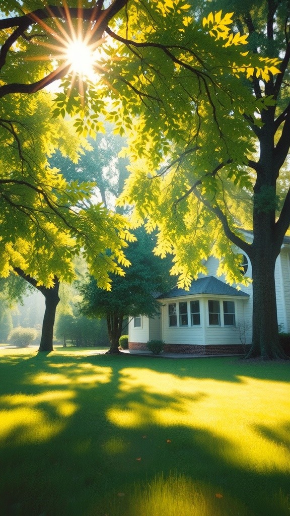 Serenity in the Garden: A Morning's Embrace