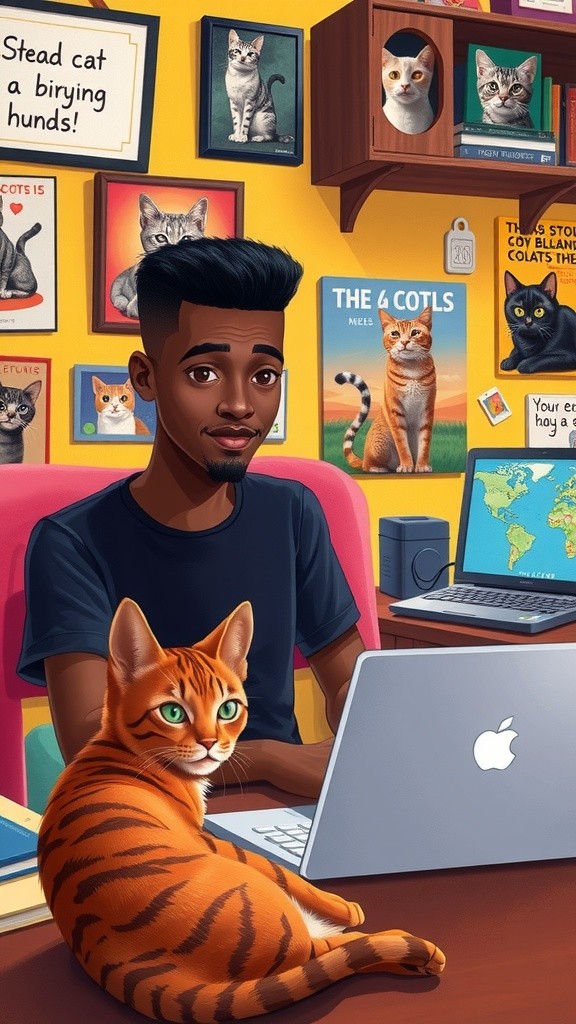 Si Belang: Kucing Superstar yang Mengelola Akun Sendiri!