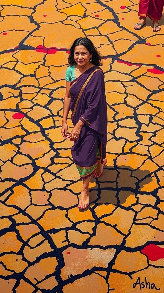 A Woman's Struggle in a Dry Village