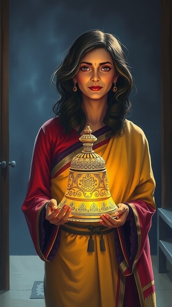 जादुई घंटी और नीलम की मदद