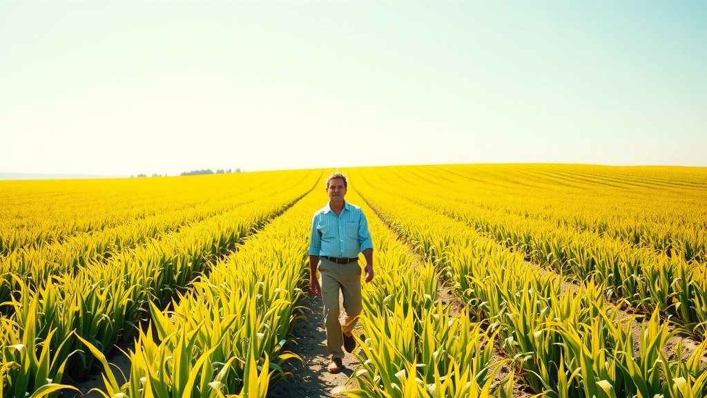 The Farmer's Life in Green Fields