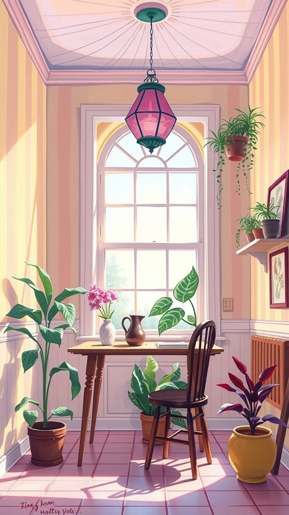 Girls in Pink and Blue Room Playing Piano