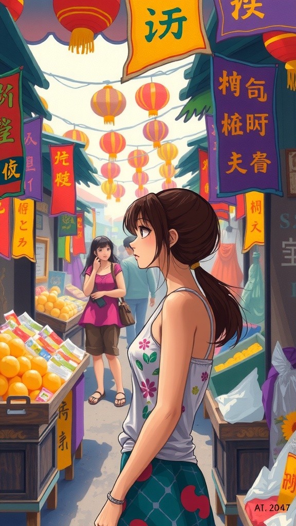 Chinese Girl Enjoying Pakistani Culture and Cuisine
