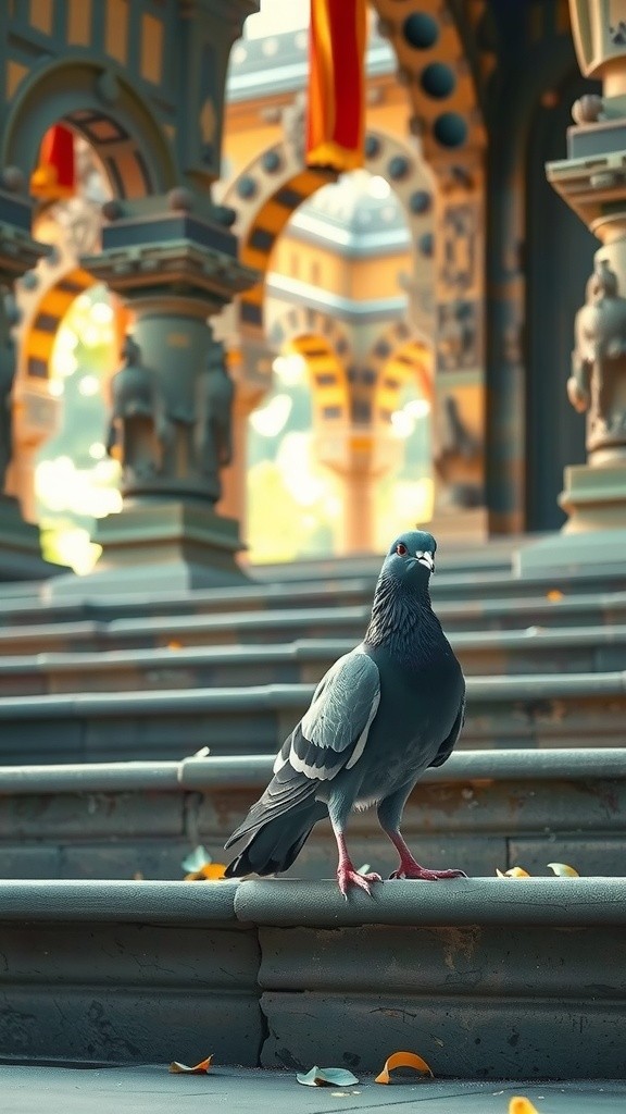 कबूतर की दया: बाँटने की खुशी