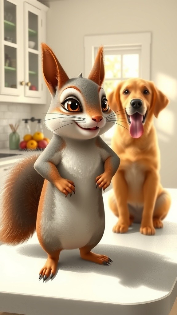 Operation Banana Rescue: A Squirrel's Adventure!