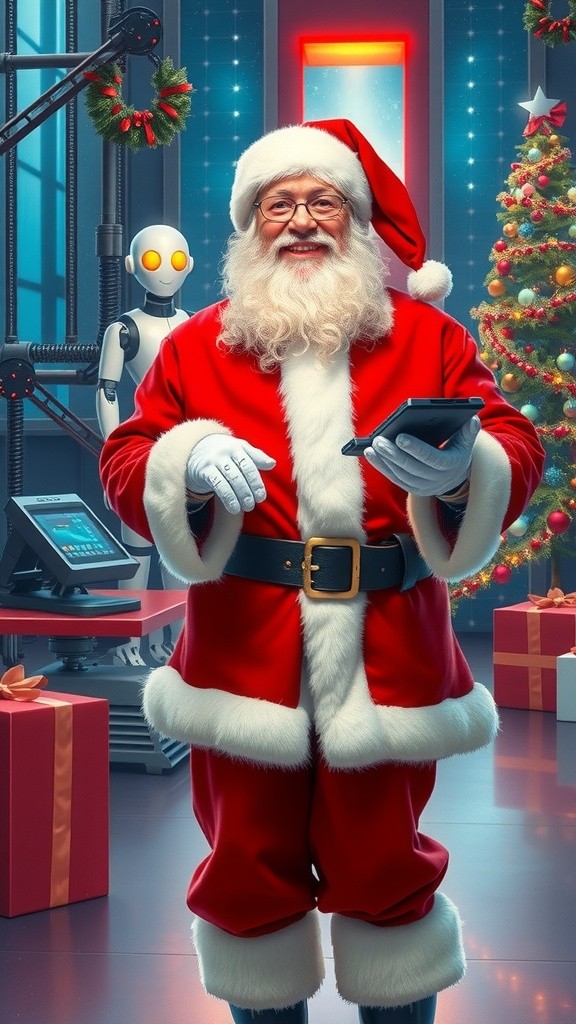 Holiday Cheer with Santa and QR Code at DeepTechX!