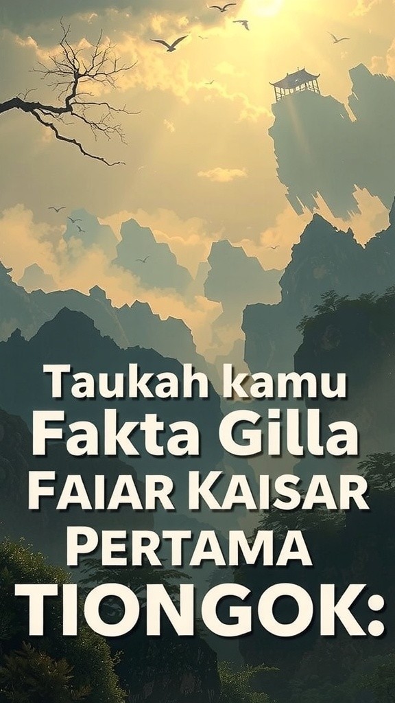 Fakta Menarik tentang Qin Shi Huang: Kaisar Pertama Tiongkok