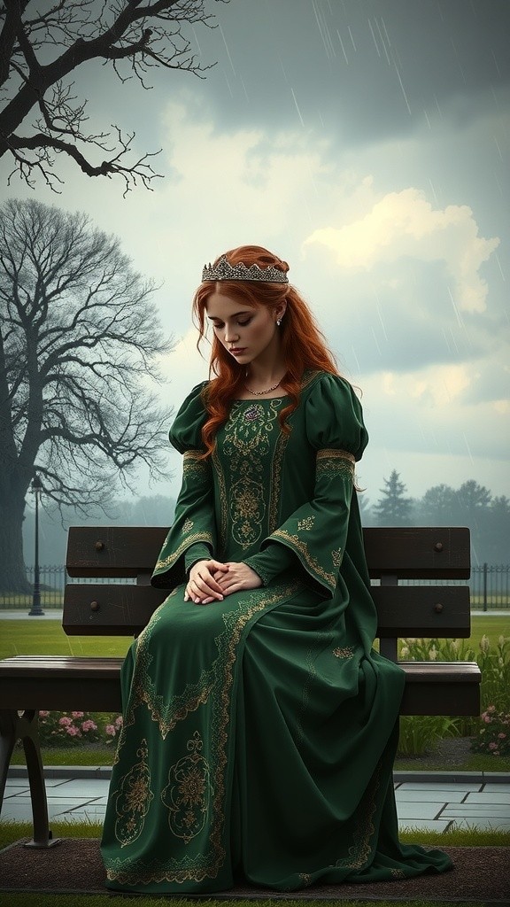 Joyful Girl Dancing in the Rain