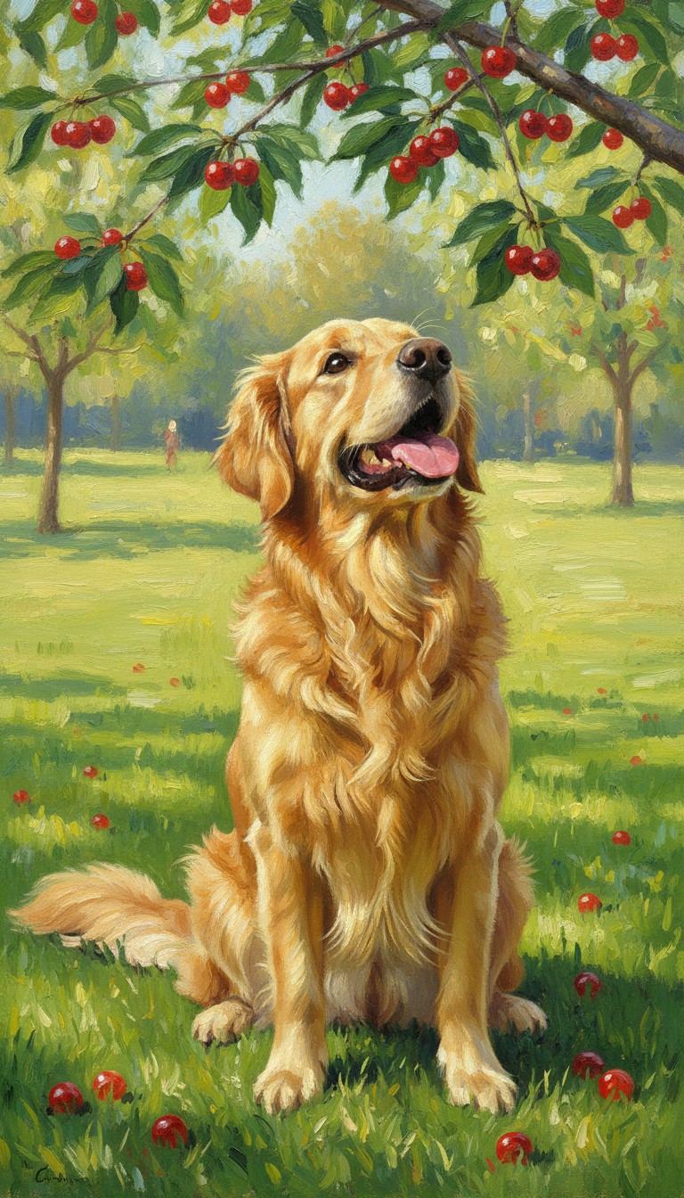 Dog's Cherry Cravings Without Cash