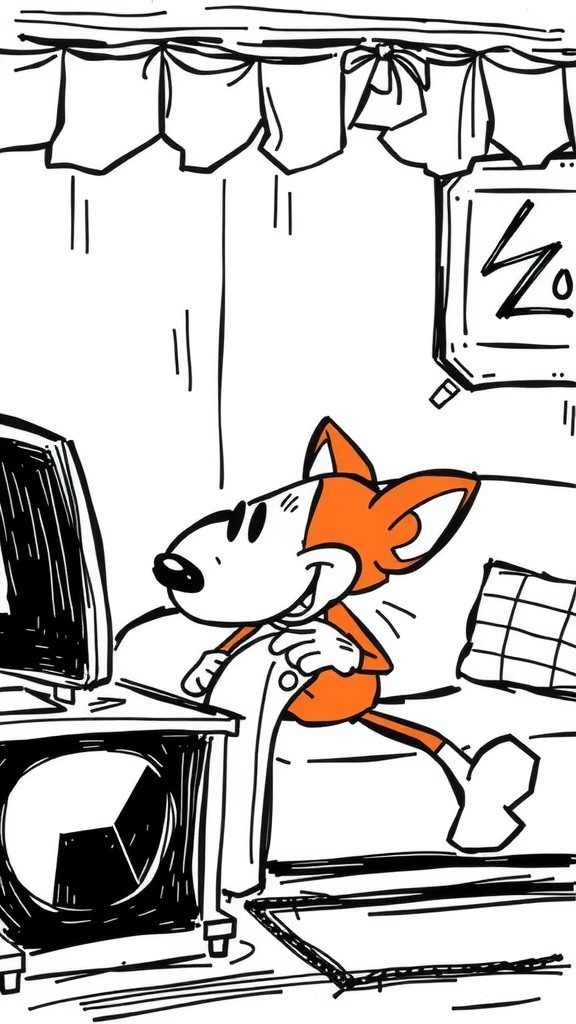 Miko Si Kucing Penggemar TV