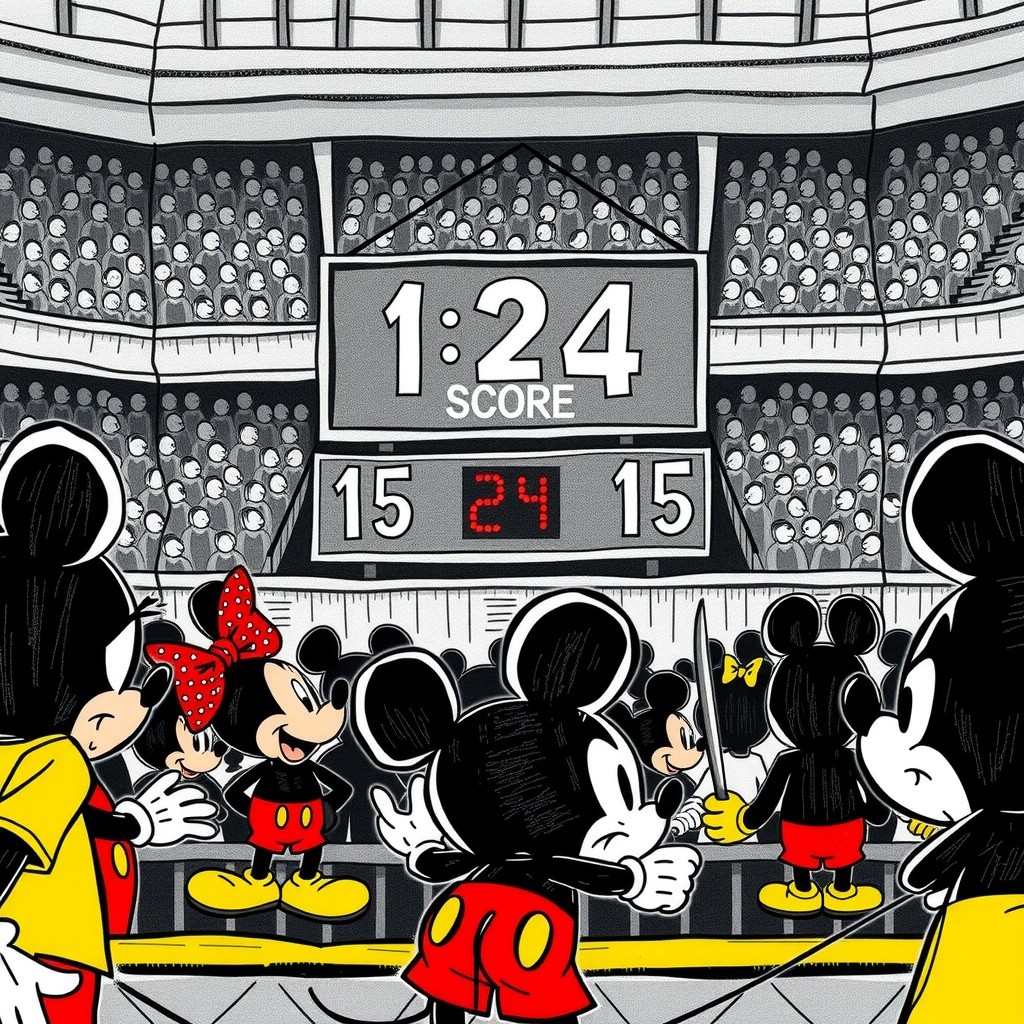Mickey's Winning Goal in the Final Moments