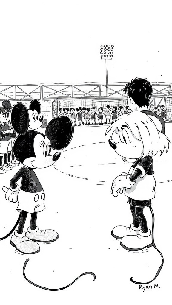 Mickey's Winning Goal in the Final Moments