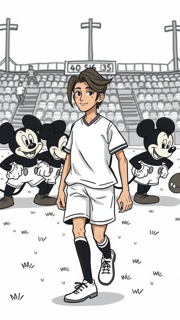 Mickey's Last-Minute Victory Goal