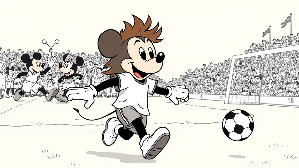 Celebrating Mickey's Winning Moment!