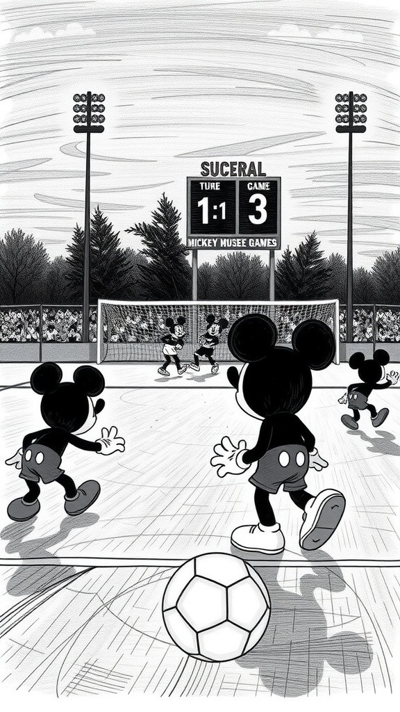 Mickey's Winning Goal in the Final Moments