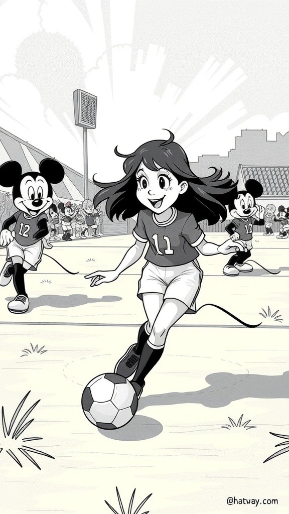 Mickey's Winning Goal in the Final Moments