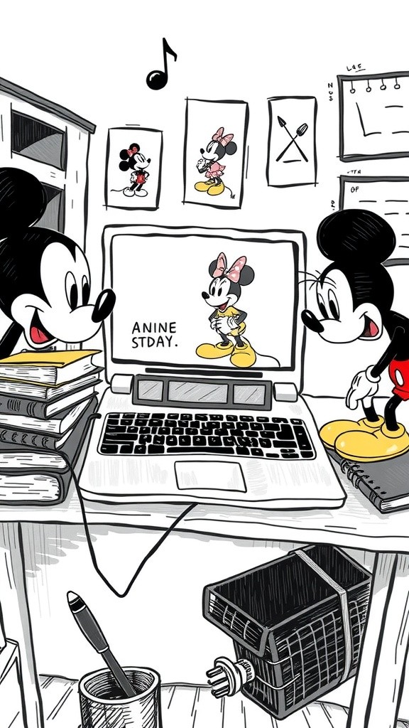 A Boy Studying While Watching TV