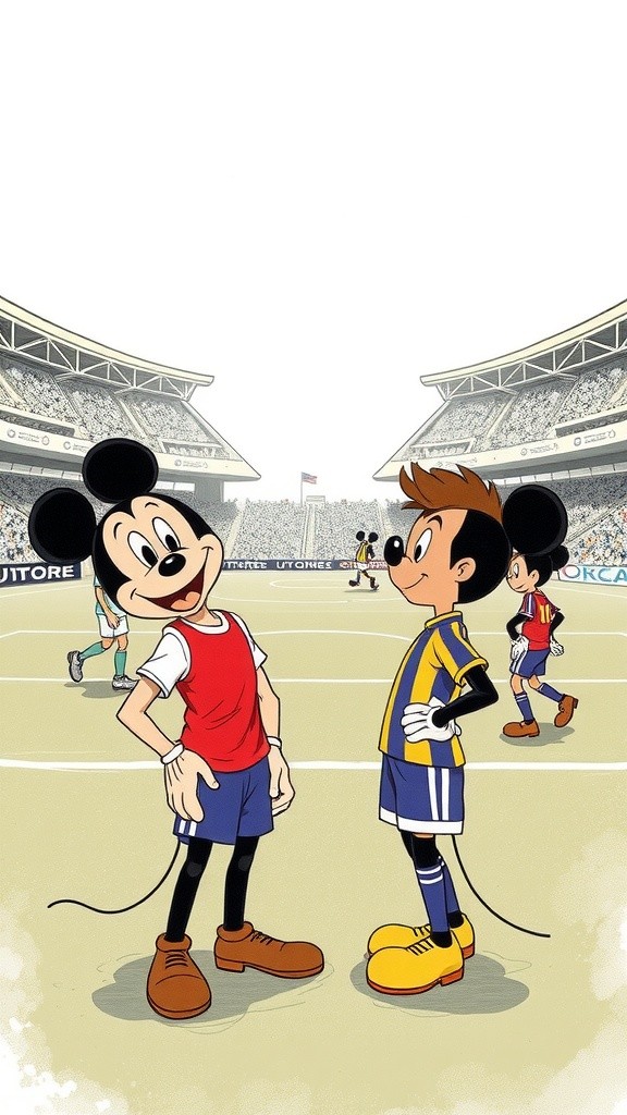 Mickey's Last-Minute Goal Wins the Game