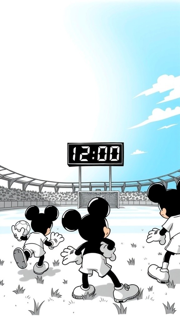Mickey's Last-Minute Goal Wins the Game