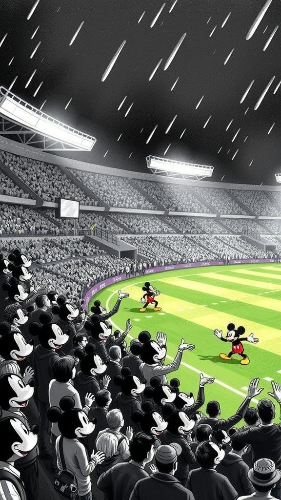 Mickey's Winning Goal in the Final Moment