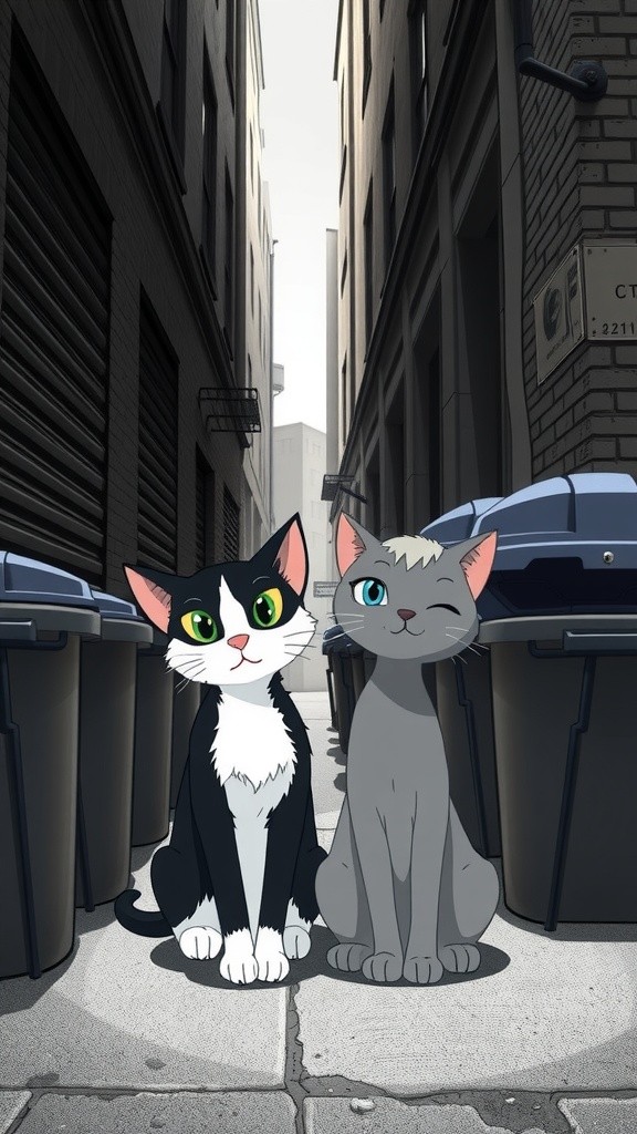 Two Cats: From Sadness to Joy