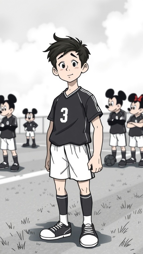 Teamwork Triumphs: Mickey's Winning Goal