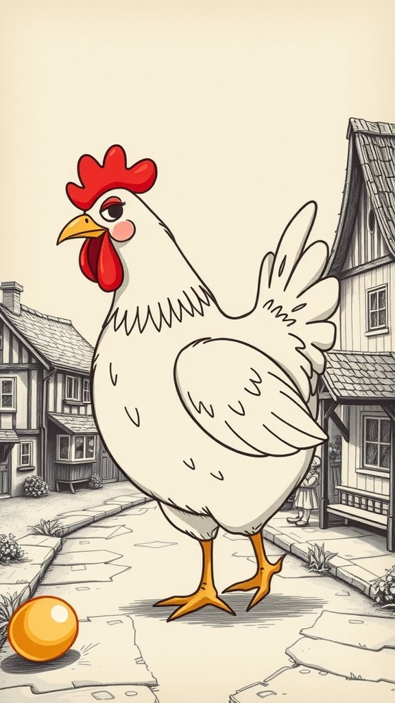 The Brave Farmer and the Golden Egg Hen
