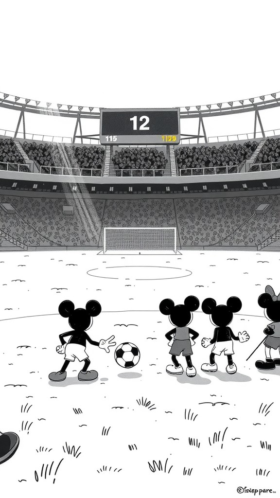 Mickey's Winning Goal: Final Moments of the Game