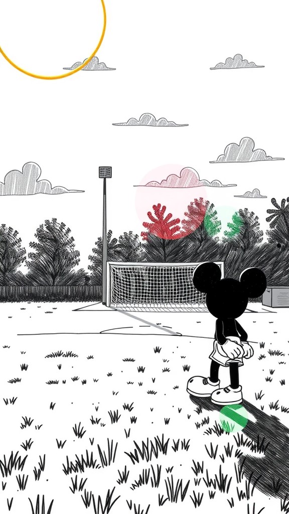 Mickey's Last-Minute Goal Triumphs His Team