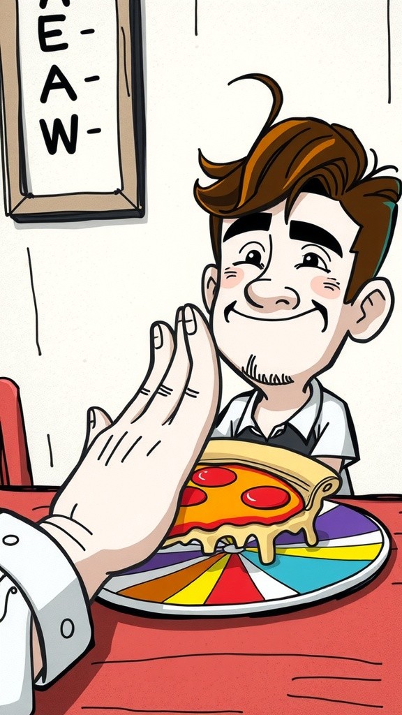 Adorable Baby with Curly Hair Enjoying Pizza