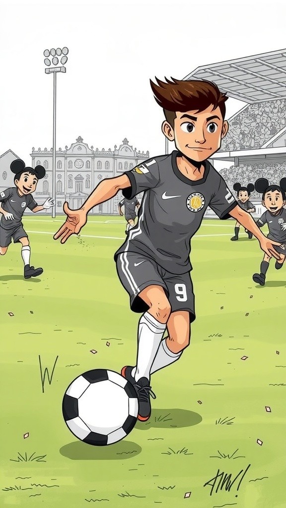 Mickey's Winning Goal with Ronaldo Celebration!