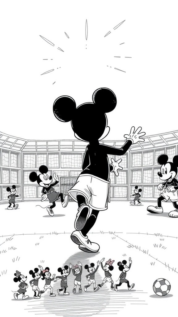 Mickey Mouse Scores the Winning Goal!