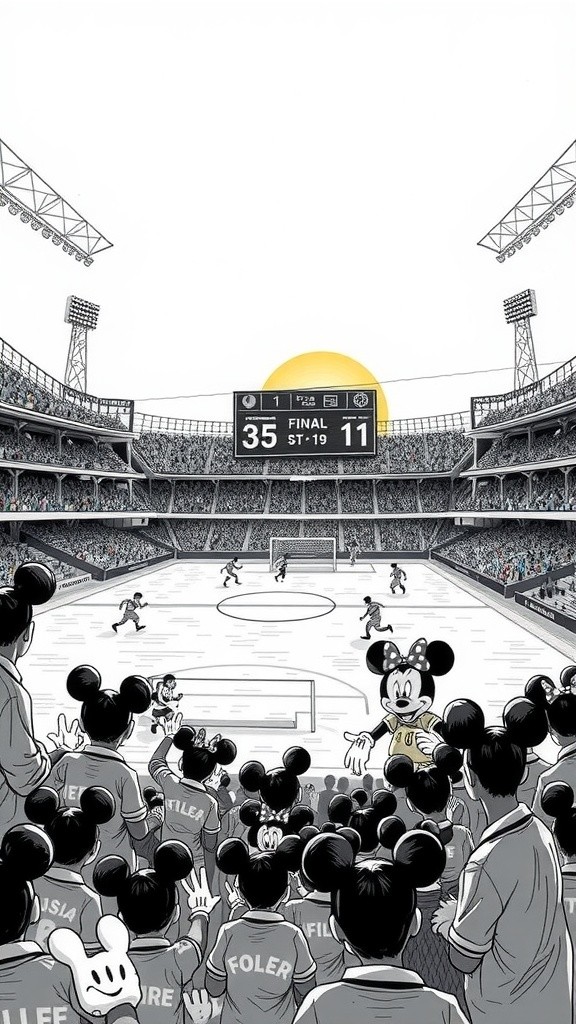 Mickey's Winning Goal in the Final Moments