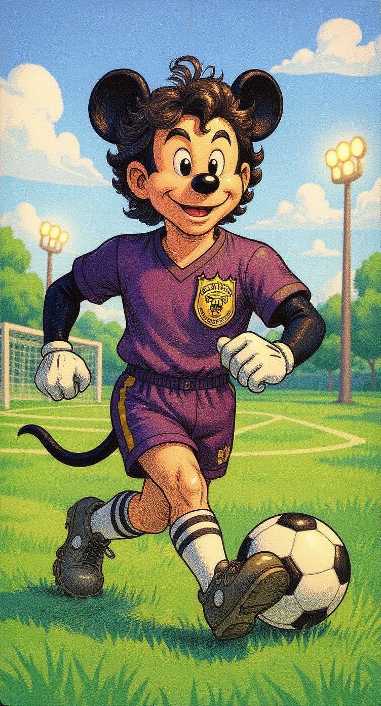 Mickey's Winning Goal in Steamboat Willy