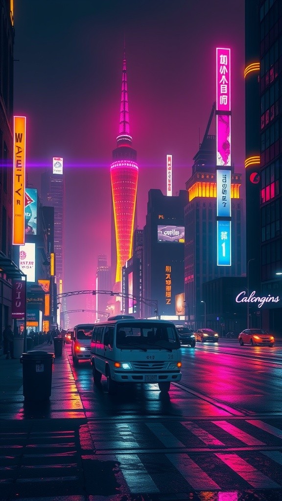 Neon Shadows: The Rise of AI