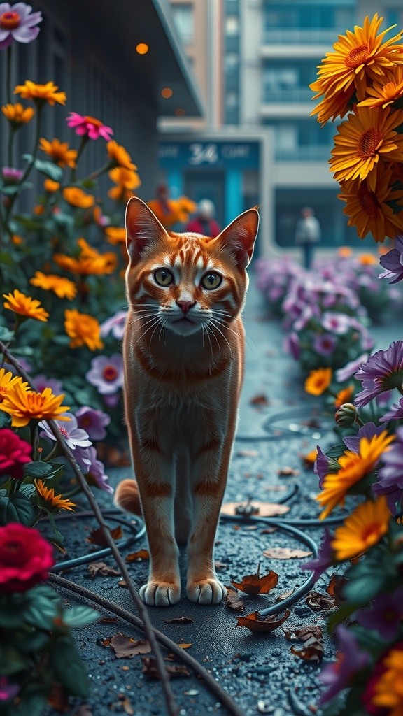 The Friendly Cat's Playful Visits to Ajero's Compound