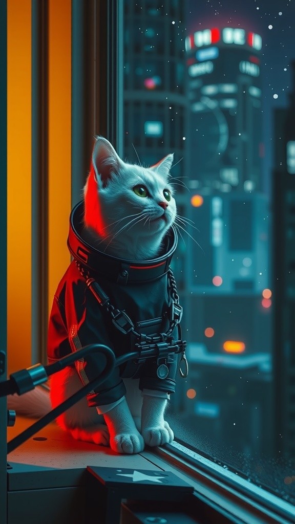Kucing Astronot dan Planet Purr-itan